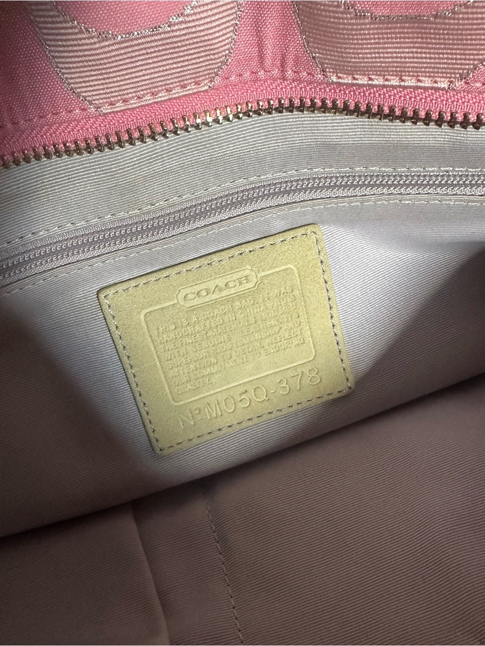 SOLD - rare vintage Y2K Coach Hamptons spring pastel patchwork tote bag - Picture 14 of 14